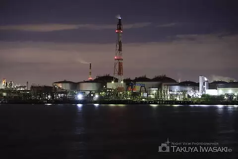東扇島東公園の工場夜景スポット写真（3）class=
