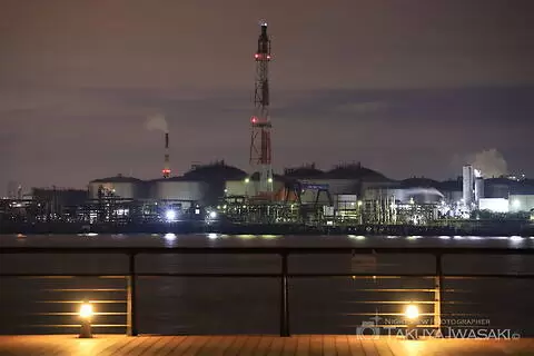 東扇島東公園の工場夜景スポット写真（6）class=