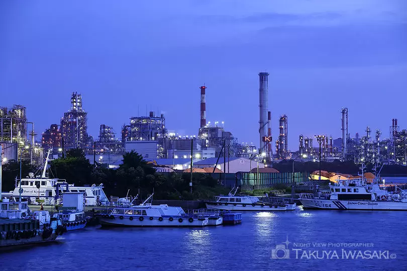 千鳥橋の工場夜景スポット写真（2）