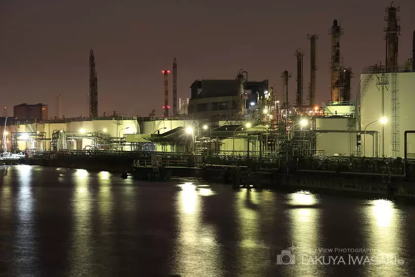 千鳥橋の工場夜景スポット写真（3）