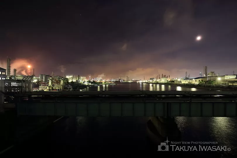 千鳥橋の工場夜景スポット写真（5）