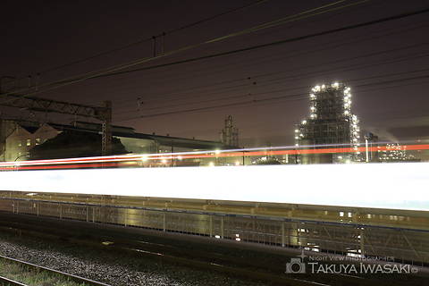 扇橋の工場夜景スポット写真（4）class=