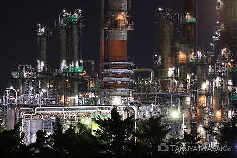 水江運河前の工場夜景スポット写真（3）class=