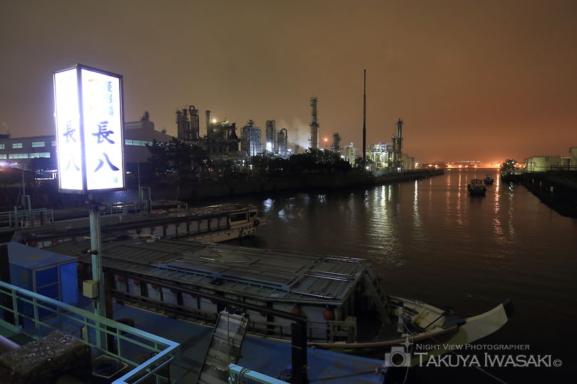 汐留橋の工場夜景スポット写真（2）