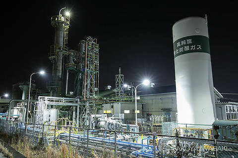 大正橋の工場夜景スポット写真（5）class=