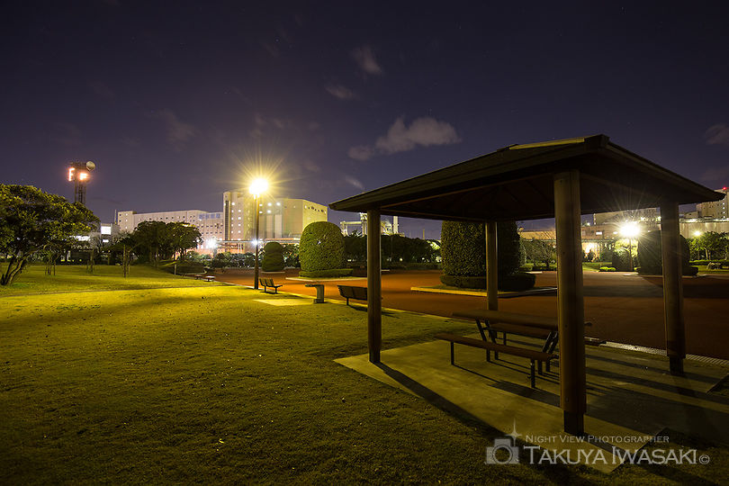 港公園の工場夜景スポット写真（6）