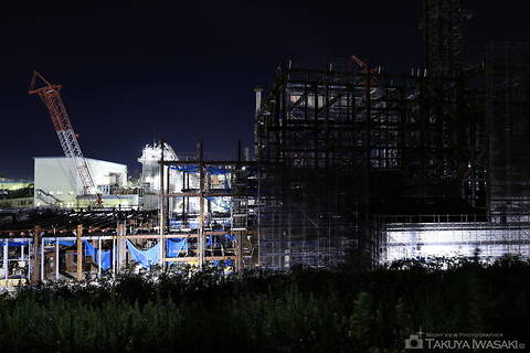 砂山都市緑地の工場夜景スポット写真（1）class=