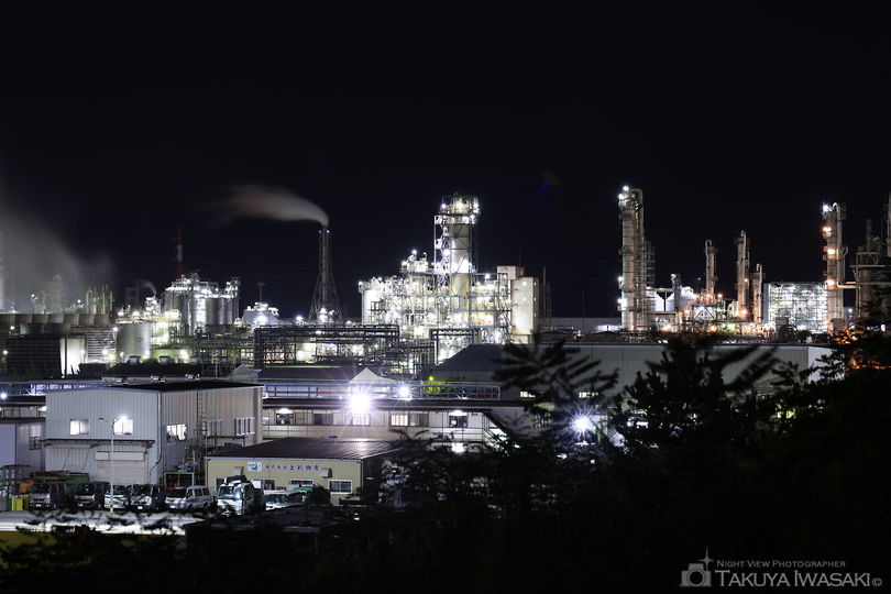 砂山都市緑地の工場夜景スポット写真（4）