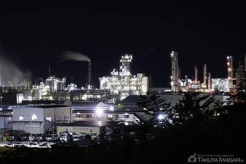 砂山都市緑地の工場夜景スポット写真（4）class=