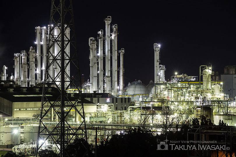 砂山都市緑地の工場夜景スポット写真（5）