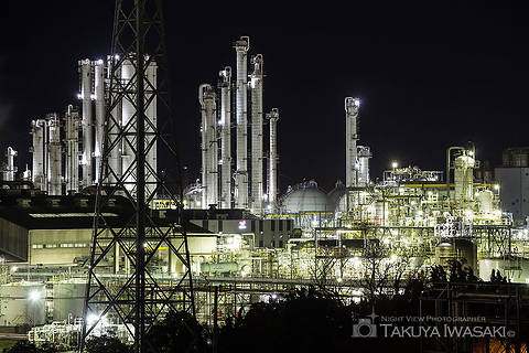 砂山都市緑地の工場夜景スポット写真（5）class=