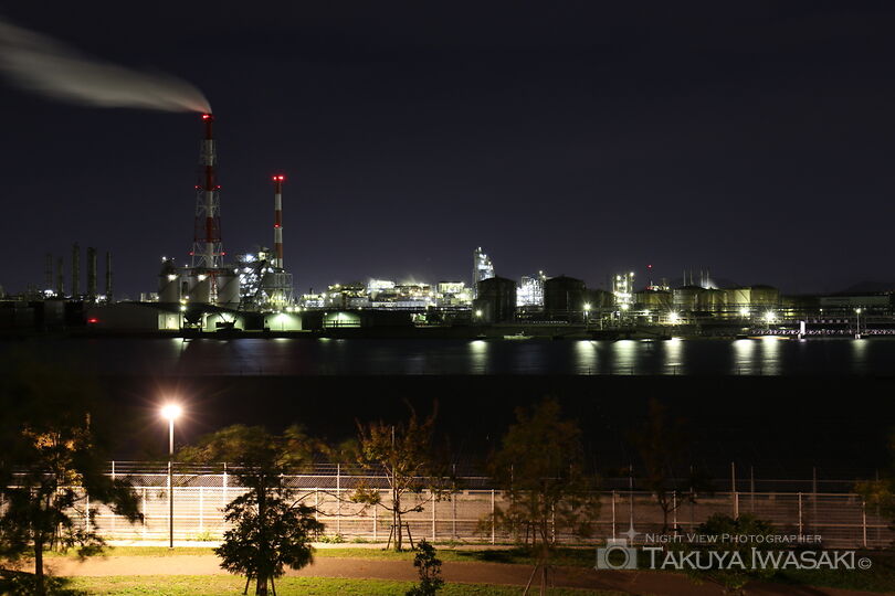 エコパークあぼしの工場夜景スポット写真（1）