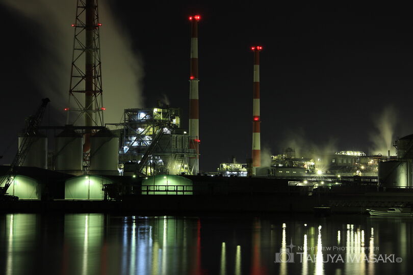 網干浜の工場夜景スポット写真（3）