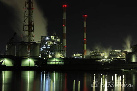 網干浜の工場夜景スポット写真（3）class=