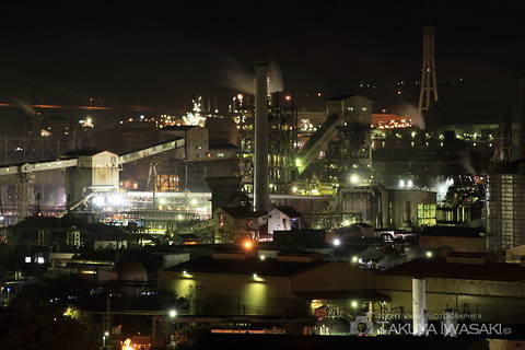 潮見公園展望台の工場夜景スポット写真（4）class=