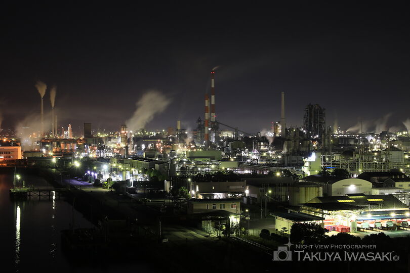 周南大橋の工場夜景スポット写真（1）