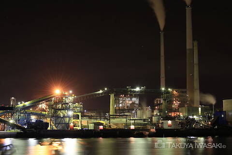 徳山港町の工場夜景スポット写真（1）class=