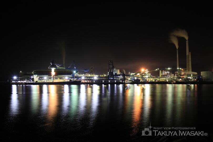 徳山港町の工場夜景スポット写真（6）