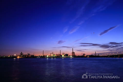 東扇島西公園の工場夜景スポット写真（1）class=