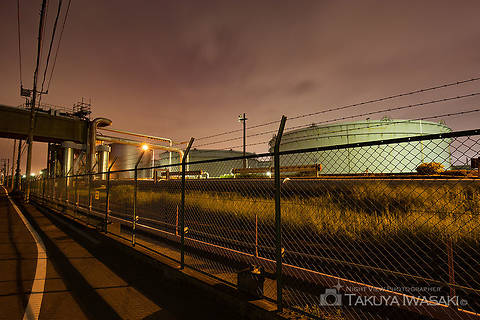 浮島町 JXTGエネルギー前の工場夜景スポット写真（4）class=