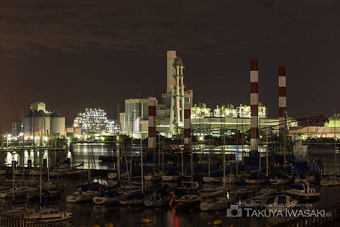磯子・海の見える公園の工場夜景スポット写真（5）class=