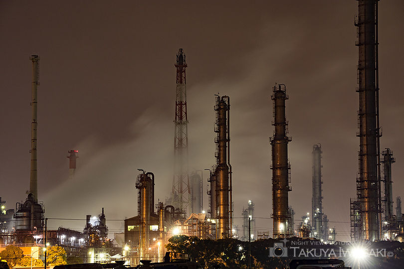 養老川臨海公園の工場夜景スポット写真（6）