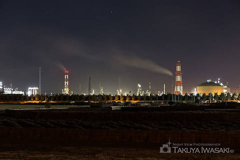 神栖総合公園の工場夜景スポット写真（2）class=