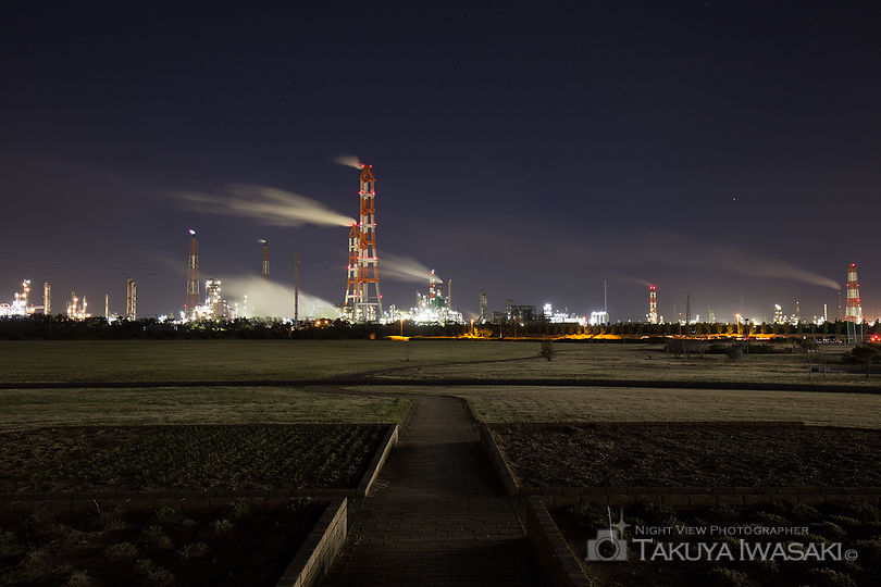 神栖総合公園の工場夜景スポット写真（3）