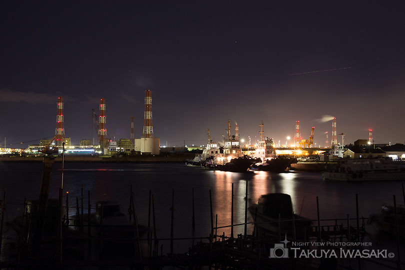 新浜の工場夜景スポット写真（1）