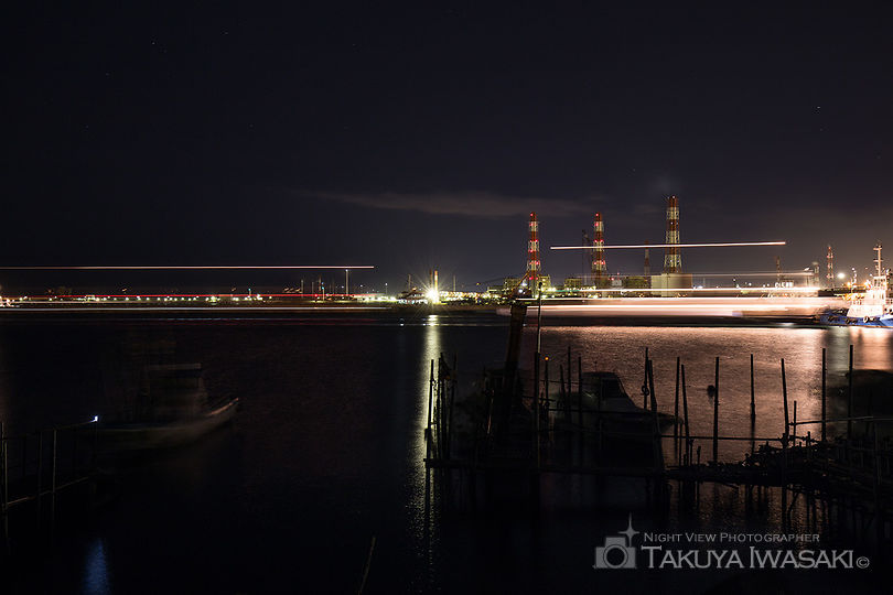 新浜の工場夜景スポット写真（3）
