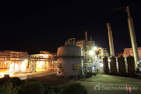 関西熱化学付近の工場夜景スポット写真（1）class=