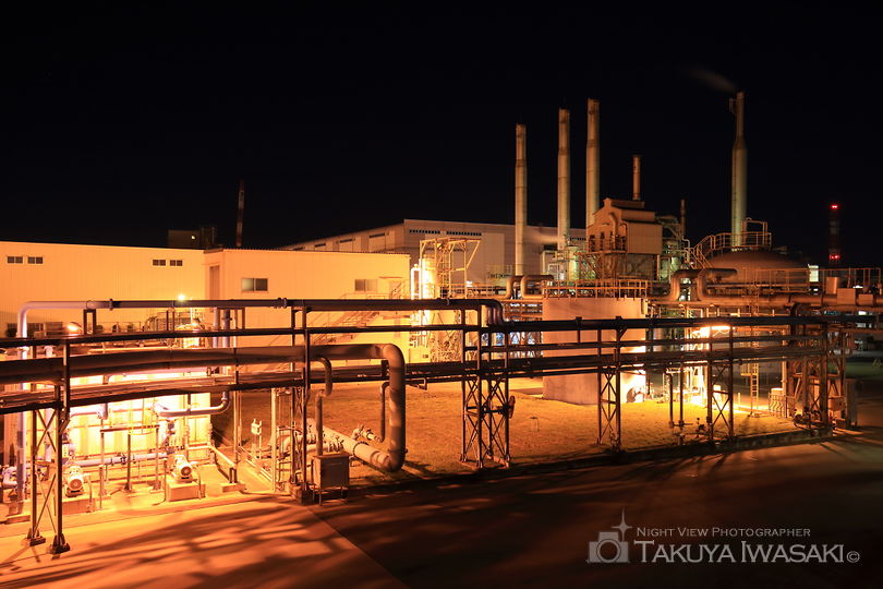 関西熱化学付近の工場夜景スポット写真（3）