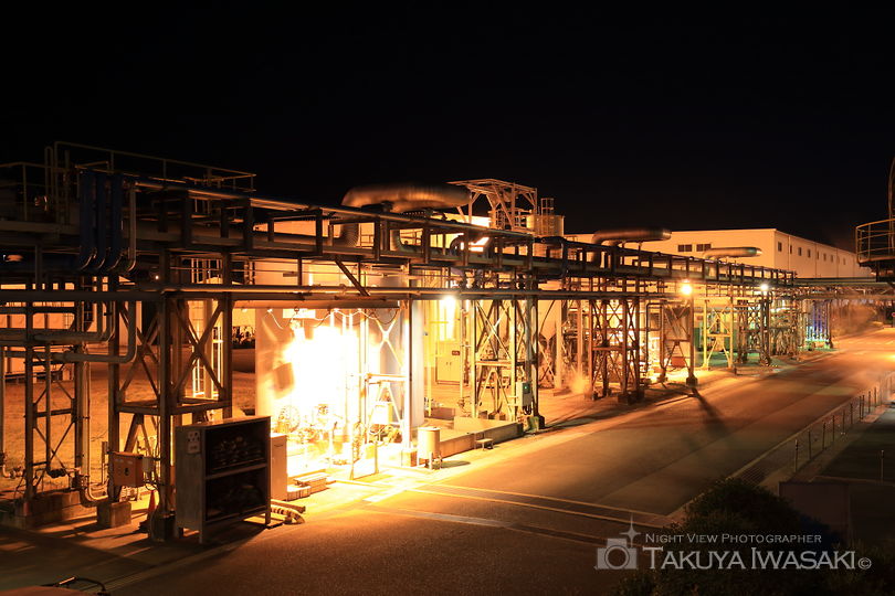 関西熱化学付近の工場夜景スポット写真（5）