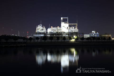 阪神なぎさ回廊の工場夜景スポット写真（3）class=