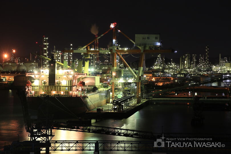 通仙園 展望広場の工場夜景スポット写真（2）