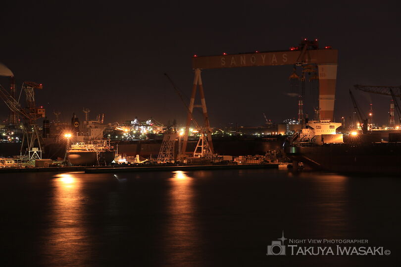 通仙園 展望広場の工場夜景スポット写真（3）