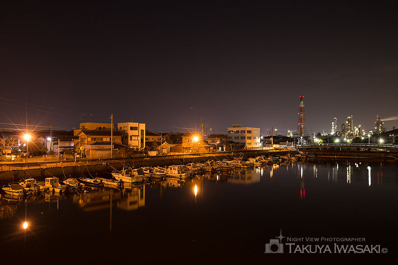 相生橋の工場夜景スポット写真（2）