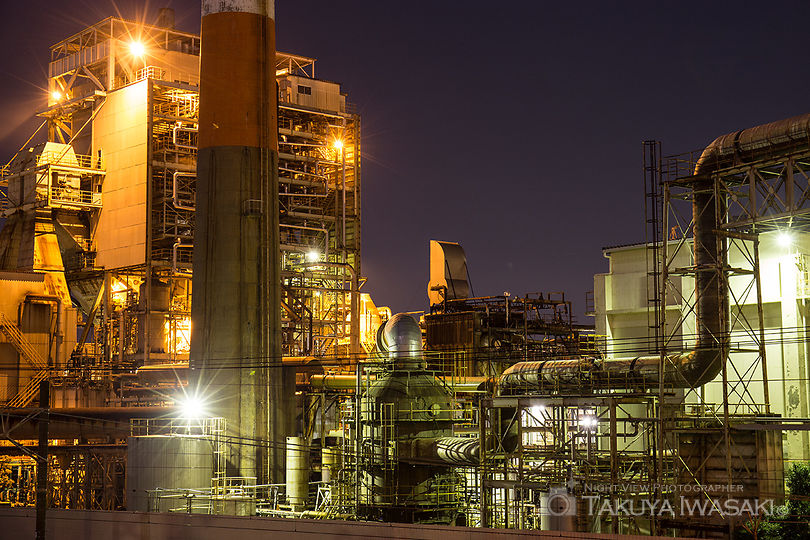 蓼原大橋の工場夜景スポット写真（4）