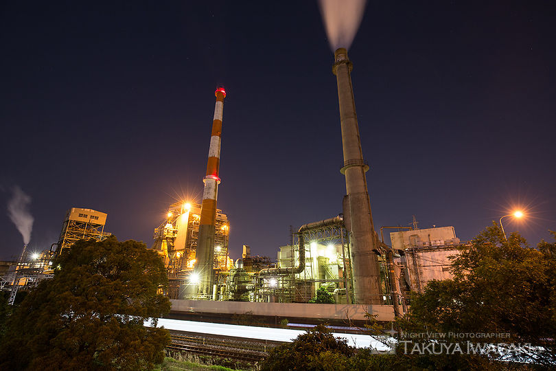 蓼原大橋の工場夜景スポット写真（6）