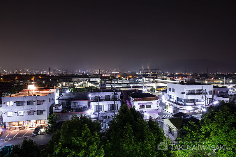 鈴川港公園の工場夜景スポット写真（3）