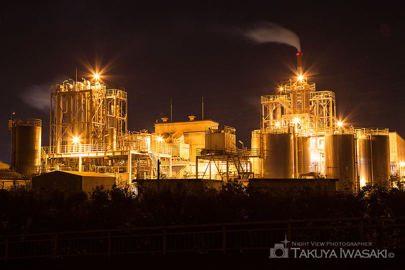 中河原の工場夜景スポット写真（2）