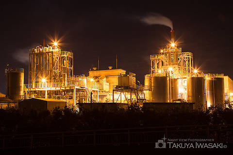 中河原の工場夜景スポット写真（2）class=