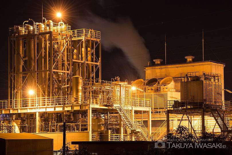 中河原の工場夜景スポット写真（4）