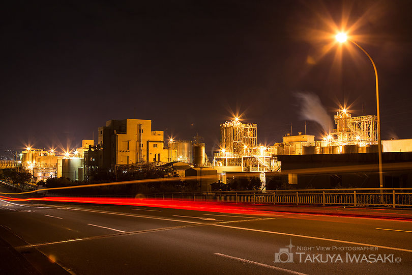 中河原の工場夜景スポット写真（6）