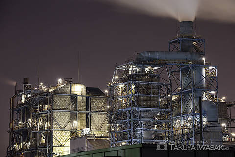 扇町の工場夜景スポット写真（6）class=