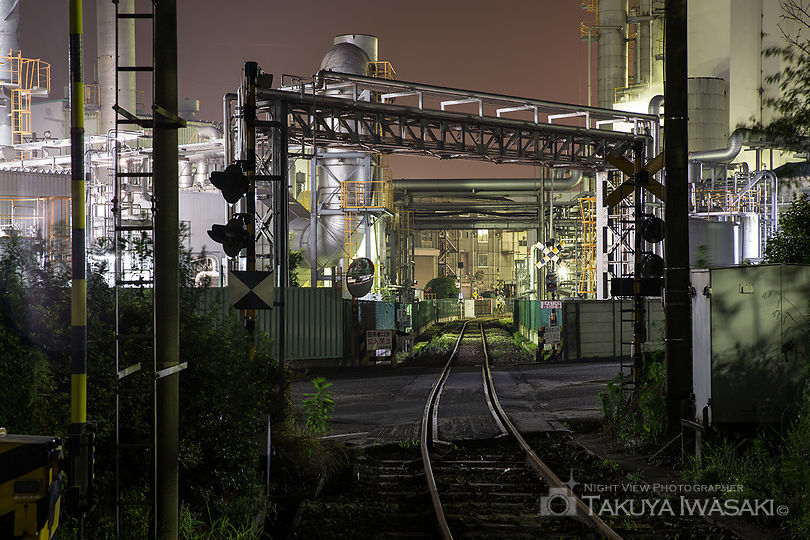 千鳥橋手前の工場夜景スポット写真（4）