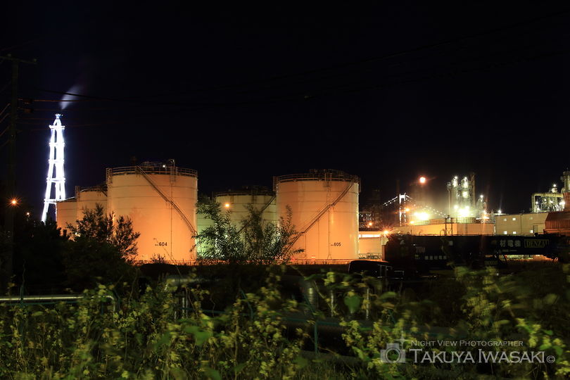 陣屋町1丁目の工場夜景スポット写真（1）