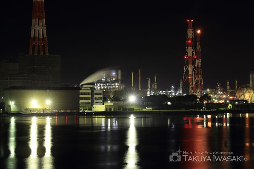 晴海公園の工場夜景スポット写真（5）