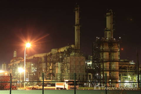 真砂町の工場夜景スポット写真（6）class=