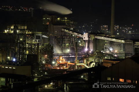 大沢町（国道36号線西側）の工場夜景スポット写真（3）class=